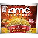AMC Theatres Extra Butter Microwave Popcorn | 6 Bags and Butter Topping Packets