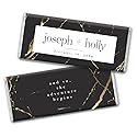 Modern Wedding Personalized Chocolate Bars (12 Count)