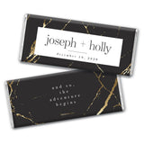 Modern Wedding Personalized Chocolate Bars (12 Count)