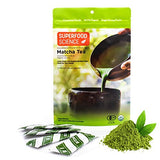 Matcha Ceremonial Grade, Pure Uji Matcha Powder Organic, 12 Unsweetened Organic Japanese Tea Packets, ECGC, L-Theanine, Chlorophyll in Green Vibrance
