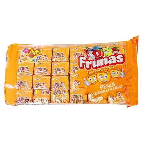 Albert's Frunas Fruit Chews, Pack of 48 (Peach)