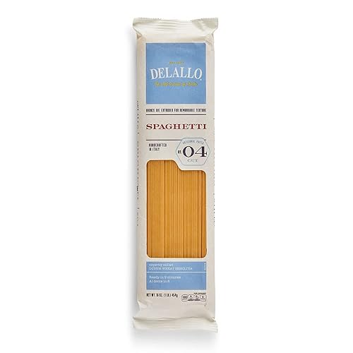 Delallo Number 4 Spaghetti Pasta, 16 Ounce - 16 per case.
