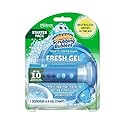 Scrubbing Bubbles Fresh Gel Toilet Bowl Cleaning Stamps, Helps Keep Toilet Clean and Helps Prevent Limescale & Rings, Rainshower Scent, 1 Dispenser