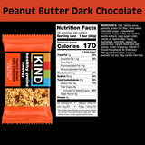 KIND Healthy Grains Energy Bars, Peanut Butter Dark Chocolate, Gluten Free, Healthy Snacks, 18g Whole Grains, 10 Count