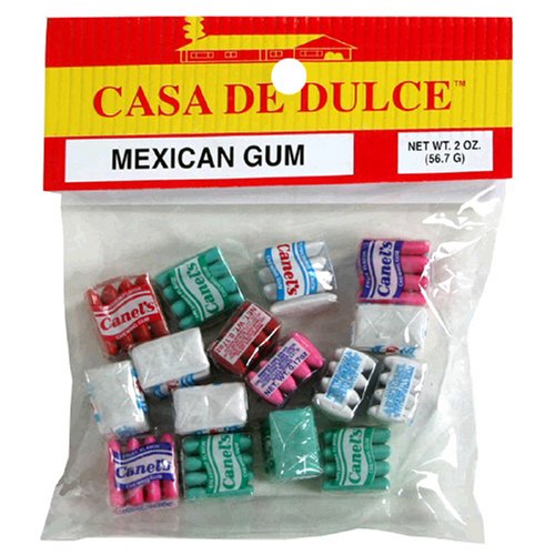 Casa De Dulce Mexican Gum, 3-Ounce Bags (Pack of 12)