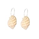 Summer new pure natural personality temperament super large diamond conch earrings female