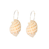 Summer new pure natural personality temperament super large diamond conch earrings female
