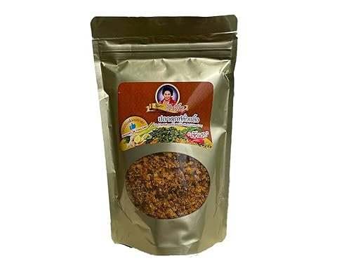 MADE IN THAILAND - THAI FOOD RECOMMEND - STIR FRIED MINCED Catfish WITH HOT YELLOW CURRY WITH VERY CRISPY TEXTURE - Pla Dook Fu Kua Kling - READY