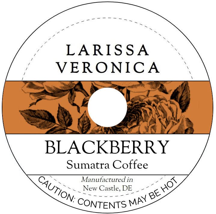 Blackberry Sumatra Coffee (Single Serve K-Cup Pods) (Gourmet, Naturally Flavored, Whole Coffee Beans) (12 pods, ZIN: 571437)