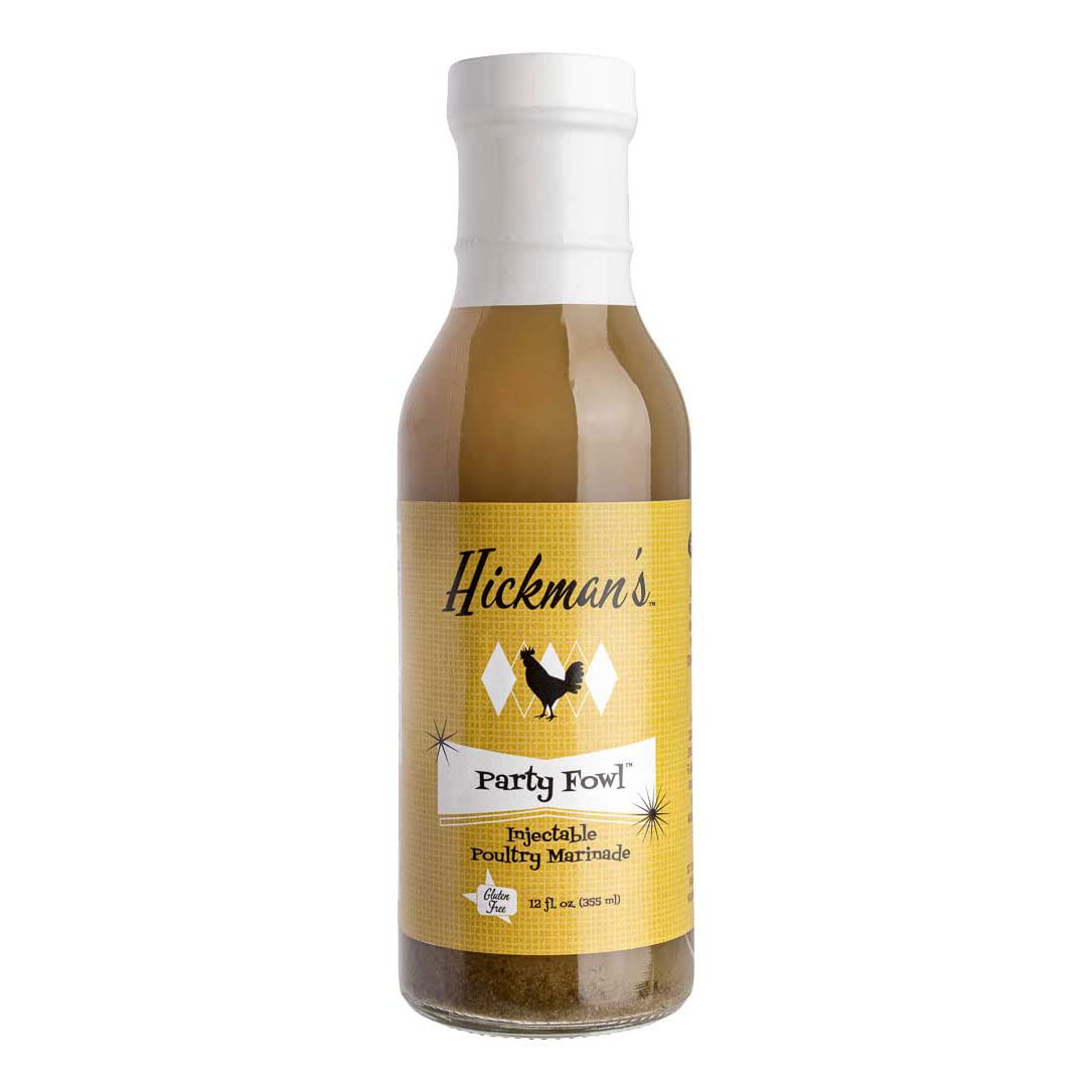 Hickman's BBQ Party Fowl Marinade PACK OF 2 - Great On Chicken, Turkey, Poultry & More - Gluten Free - 12 fl oz