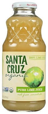 Santa Cruz 100% Lime Juice OG2 16 oz. (Pack of 12)