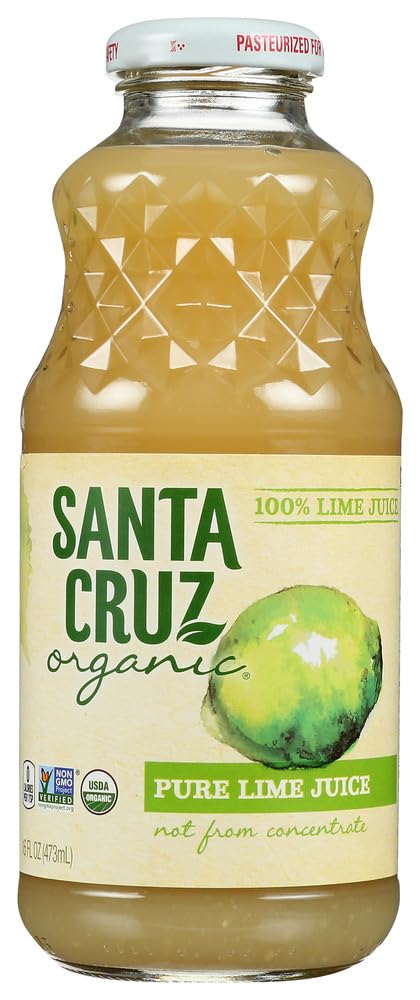 Santa Cruz 100% Lime Juice OG2 16 oz. (Pack of 12)