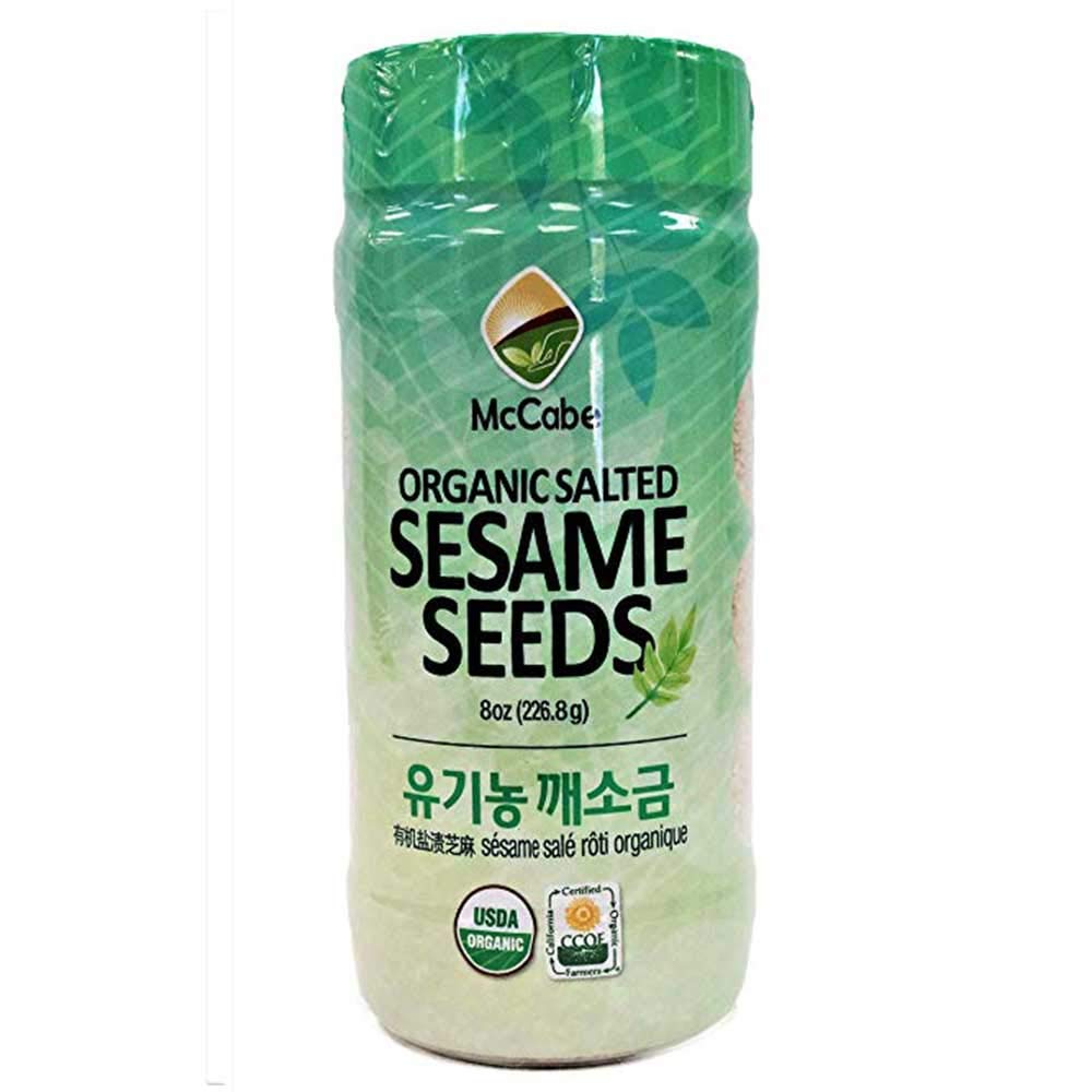 McCabe Organic Sesame Seed (3-Pack) (Roasted, Salted Sesame and Black Seed), USDA Organic Certified, CCOF Certified Organic, Roasted & Packed in USA