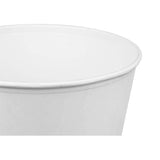 Karat C-FB130W_Bundle 130 oz Food Buckets with Paper Lids (215mm) - (Case of 125)