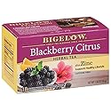 Bigelow Tea Blackberry Citrus plus Zinc Herbal Tea, Caffeine Free, 18 Total Tea Bags (Pack of 1)