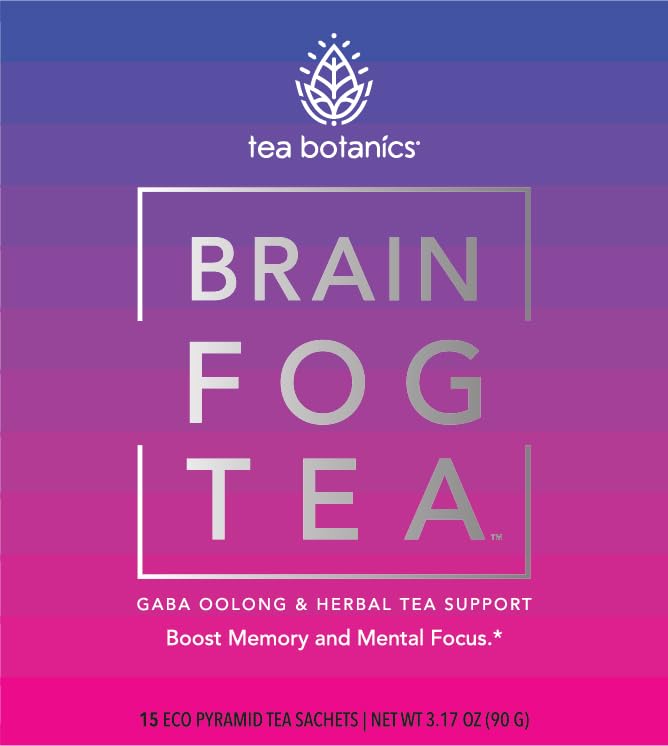 Brain Fog Tea for Memory, Focus & Concentration & Creativity Organic with Vitamins & Minerals (15 Day Supply)