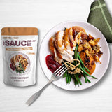 Le Sauce & Co. 4-serving Thanksgiving Turkey Gourmet Gravy(2-pack), Gluten Free Thanksgiving Family Dinner, Whole Turkey Breast, Mashed Potatoes