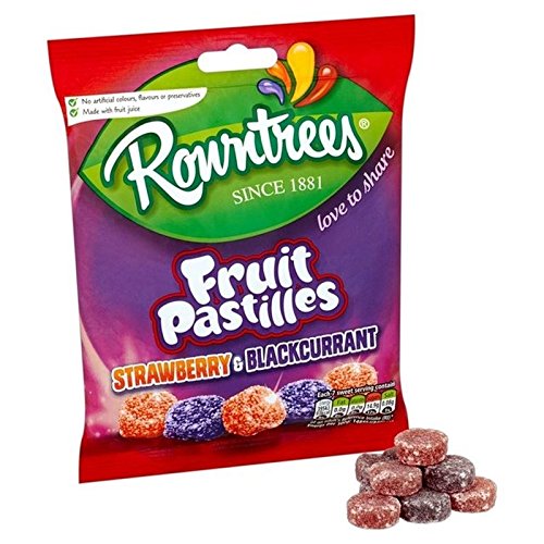 Rowntree's Red & Black Fruit Pastilles Sharing Bag 160g - Pack of 6