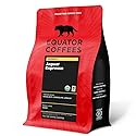 Equator Coffees, Jaguar Espresso, Organic Fine Ground Coffee, Dark Roast, Fresh Roasted, Hazelnut, Chocolate & Apricot Flavor Notes, Sustainable