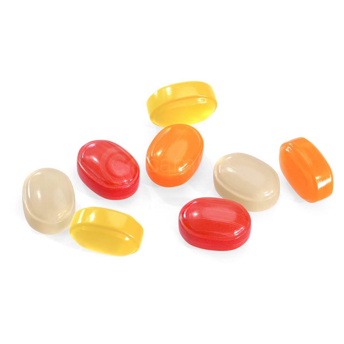 Arcor Assorted Fruit Candy - Individually Wrapped, Delicious Fruit Filled Hard Candy with Strawberry, Cherry, Pineapple, Orange & Lemon Flavors - 6oz