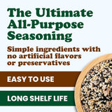 Food to Live Everything Bagel Seasoning, 4 oz - Blend of White and Black Sesame Seeds, Minced Garlic, Onion and Himalayan Pink Salt Flakes. Great as