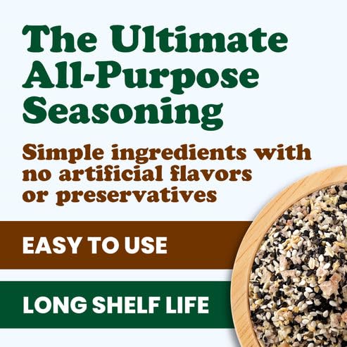 Food to Live Everything Bagel Seasoning, 4 oz - Blend of White and Black Sesame Seeds, Minced Garlic, Onion and Himalayan Pink Salt Flakes. Great as