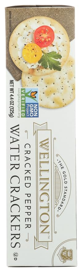 Wellington Cracker Water Cracked Pepper, 4.40 oz