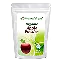 Z Natural Foods Organic Apple Powder, Superfood Powder for Digestive Support and Energy Boost, Ideal for Juice, Smoothies, and Recipes, Non-GMO