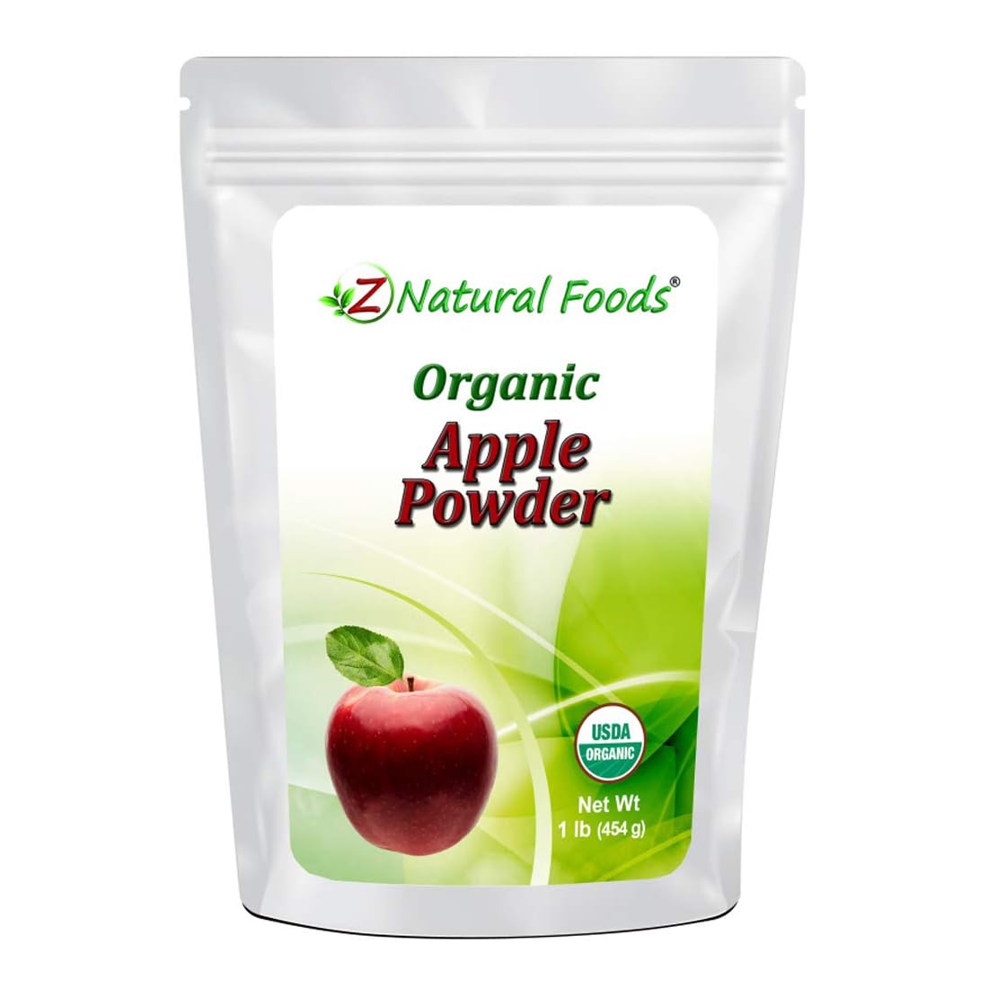 Z Natural Foods Organic Apple Powder, Superfood Powder for Digestive Support and Energy Boost, Ideal for Juice, Smoothies, and Recipes, Non-GMO