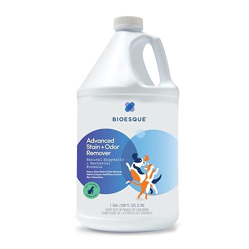 Bioesque Advanced Stain + Odor Remover, Pet-Friendly Natural Enzymatic & Bacterial Formula, Heavy-Duty Stain & Odor Remover, Safe on Carpets, Hard