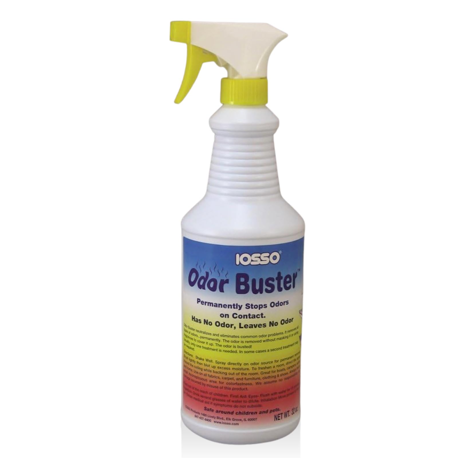 Iosso 10711 Odor Buster 32 Oz - Fragrance Free Odor Eliminator - Neutralizes And Removes Odors From Fabric Carpet Clothing Cushions Air - Safe Around