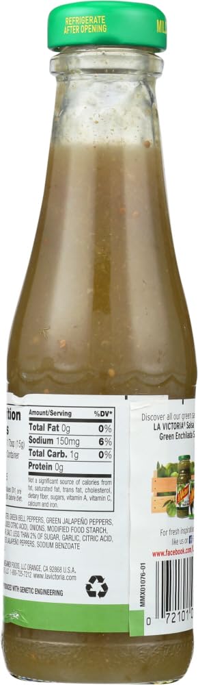 La Victoria Taco Sauce, Grn, Mild, 8-Ounce (Pack of 6)