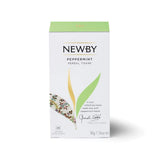 Peppermint Herbal Tea - 25 Individually Wrapped Tea Bags - Refreshing & Caffeine-Free by Newby Teas