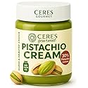 Ceres Gourmet Pistachio Cream Spread, 7 oz, 30% Real Pistachio Butter for Dubai Chocolate Bar Kit, Premium Crema de Pistacho, Smooth Gluten-Free No