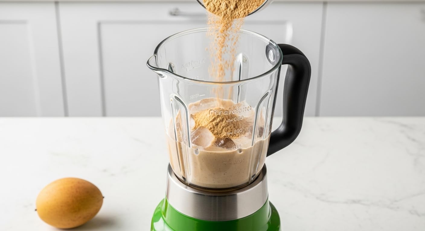 Indus Farms Sapota Freeze-Dried Fruit Powder, Unique Flavor For Smoothies, Baking, Desserts & Functional Beverages, Natural Sweetener, No Additives or