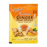 Prince of Peace Instant Ginger Honey Crystals with Turmeric, Value Pack 60 Sachets - Instant Hot or Cold Beverage Easy to Brew - Drink Like a Tea