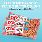 SKIPPY P.B. & Jelly Wafer Bars, Strawberry Jelly Flavor, Real Fruit & Oats, 6 Individually Wrapped Bars (7.8 oz)
