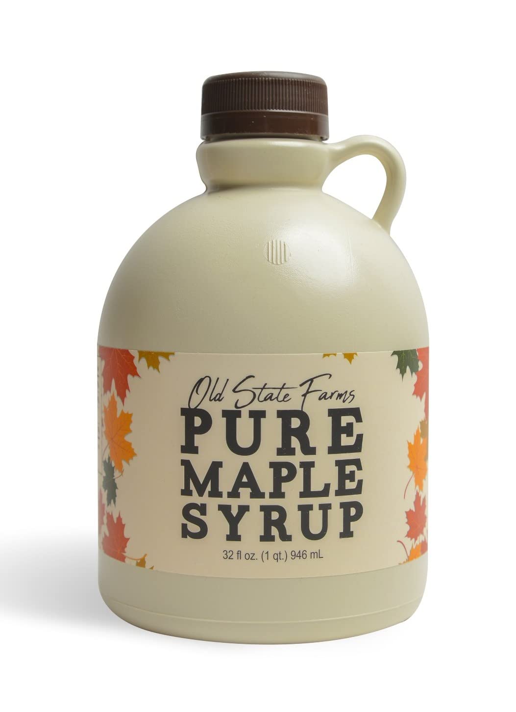 Old State Farms - 64oz Grade A Dark Robust Pure Maple Syrup - Sustainable Harvest - Organically Produced - All Natural