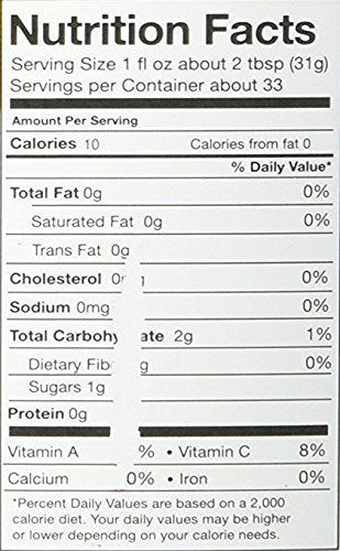 Volcano Bursts Organic Italian 100% Organic Lemon Juice In Glass Bottle, 33.8 oz | Pack of 1