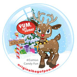 The Original Bag of Poo®, Reindeer Poo (Black Cherry Flavor Cotton Candy) Novelty Poop Gag Gift. Free sticker inside.
