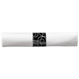 Hoffmaster Caterwrap Heavyweight Cutlery Combo, Fork/spoon/knife/napkin, Black, 100/carton