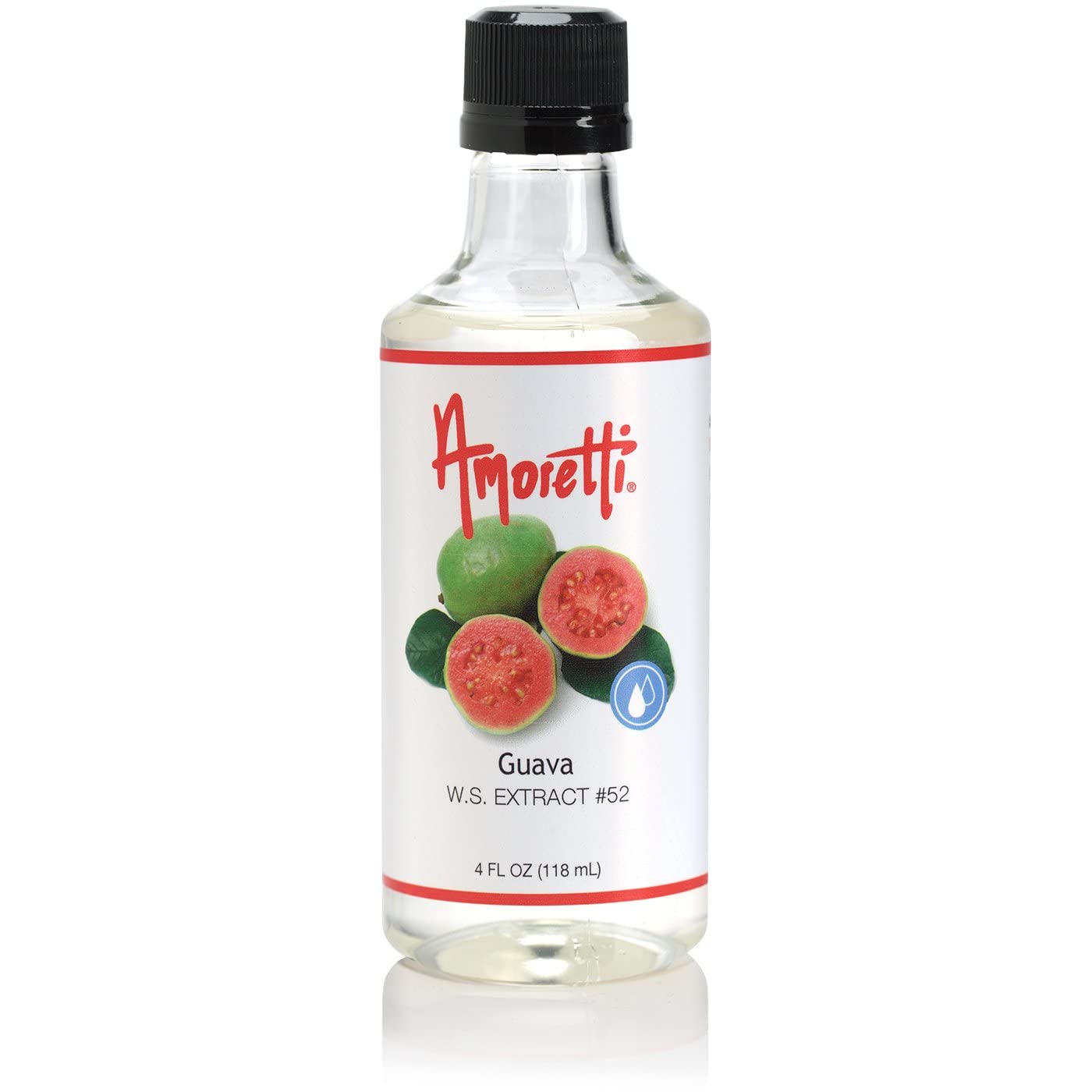 Amoretti - Guava Extract Water Soluble 2 oz - Highly Concentrated & Perfect For Pastry, Savory, Brewing, and more, Preservative Free, Vegan, Kosher