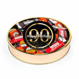 90th Birthday Sugar Free Candy Gift Tin Large Plastic Tin Chocolate Assortment