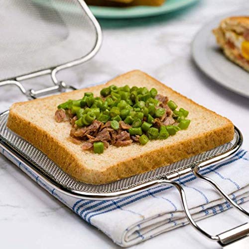 epeying sandwich grill stainless steel grill mesh bread sandwich breakfast cooking barbecue camping tools kitchen tools breakfast baking tools