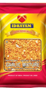 MEENAKSHI OVERSEAS LLC GARLIC MIXTURE BY IDHAYAM SOUTH INDIAN DELITE SAVOURIES & SNACKS FROM GOD'S OWN COUNTRY NET WT. 340 G (12 OZ)