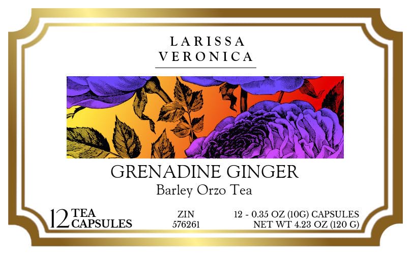 Grenadine Ginger Barley Orzo Tea (Single Serve K-Cup Pods) (12 pods, ZIN: 576261) - 3 Pack