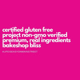 Bakery On Main Decadent Granola, White Chip Raspberry Swirl - Whole Grain Bakeshop Bliss, Gluten-Free, Vegan, Non-GMO, 11oz (Pack of 3)