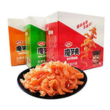 WeiLong Latiao, Damianjin Spicy Gluten, ????????Wei Long Konjac 20 Sachets / 360g Chinese Snack ,Chanmoyu,Moyushuang, Independent small package