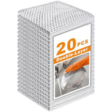 20 Pcs New Upgrade 3-Layer Metal Dish Cloth, No Scratches Wire Cleaning Cloth , Reusable Multipurpose Wire Dishwashing Rag for Kitchen Cleaning
