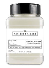 Raw Essentials White Cheddar Cheese Powder - Rich & Creamy Cheese Flavor - Perfect for Popcorn, Sauces, Mac & Cheese, Soups & Snacks - Fine Powder
